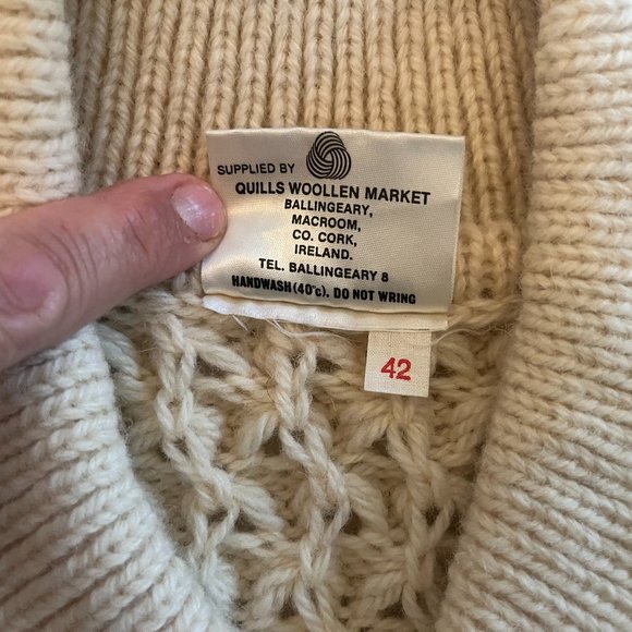 Irish Sweater 100% wool - Picture 2 of 5